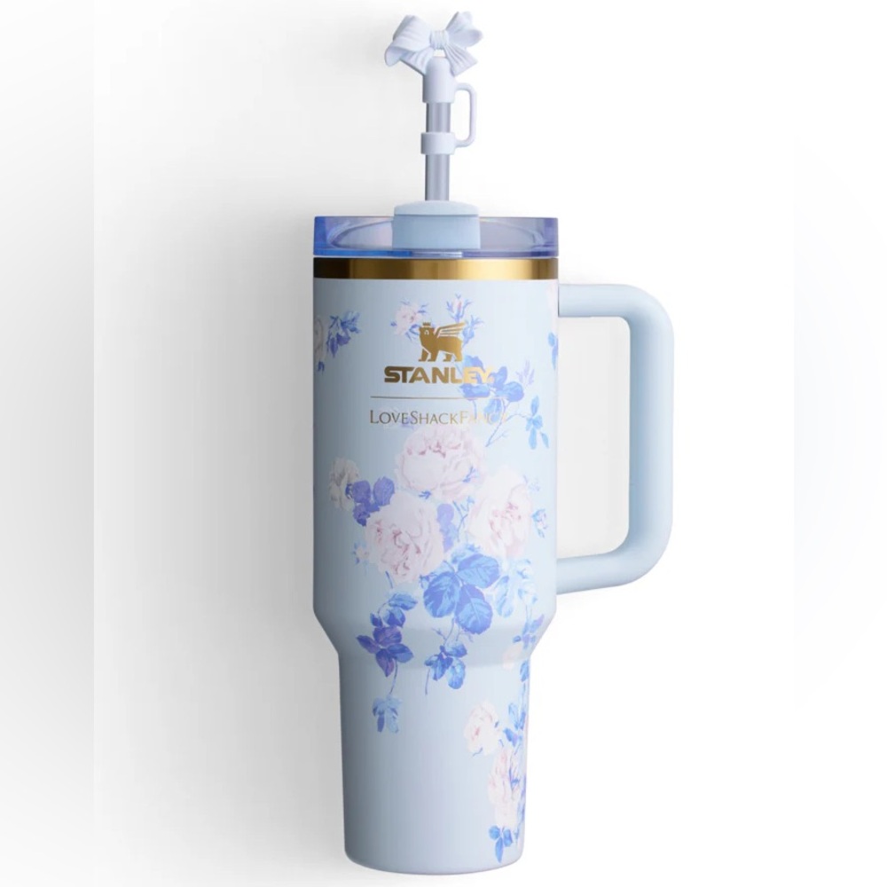 *SOLD* STANLEY x LOVESHACKFANCY 40oz TUMBLER EVERLASTING BLOOMS - Picture 4 of 5